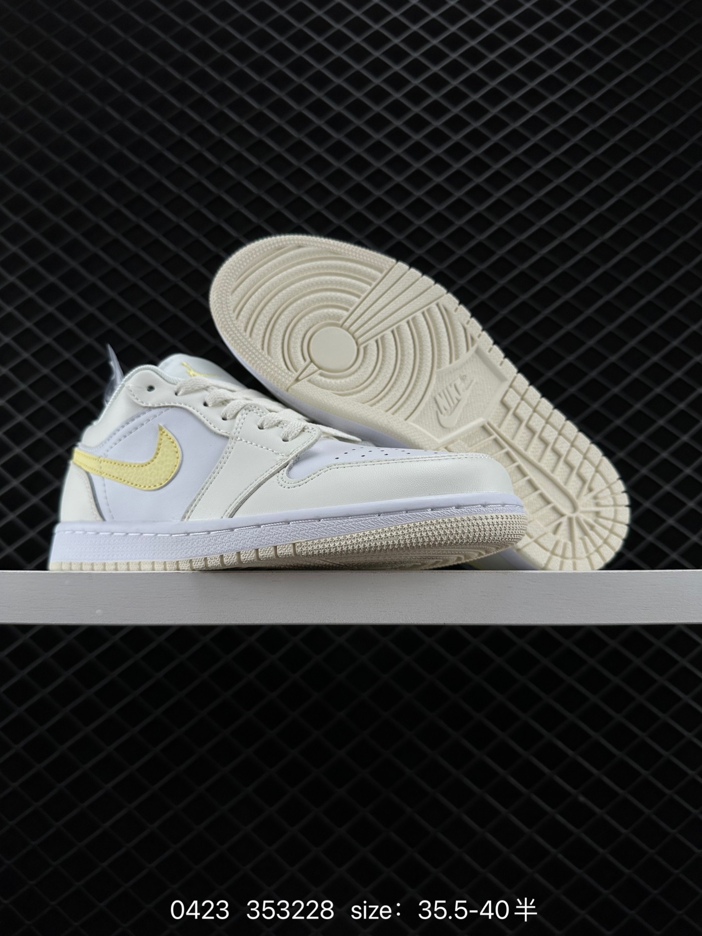 Nike Air Jordan 1 Retro Low GS”White Pink Yellow Volt“